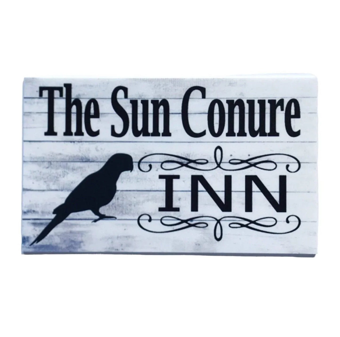 Sun Conure Bird Inn Bird Sign - The Renmy Store Homewares & Gifts