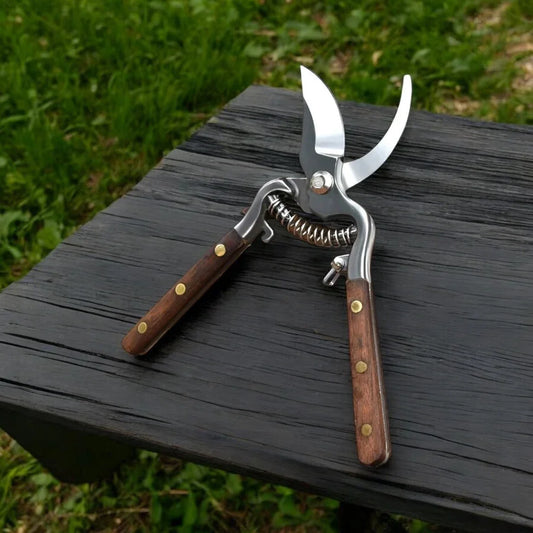 Secateurs Pruning Tool Wooden Garden - The Renmy Store Homewares & Gifts