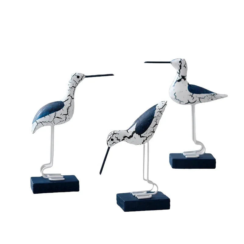 Bird Ocean Coastal Set of 3 Navy Blue - The Renmy Store Homewares & Gifts