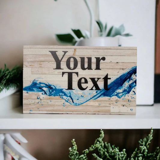 Water Eco Custom Personalised Sign - The Renmy Store Homewares & Gifts
