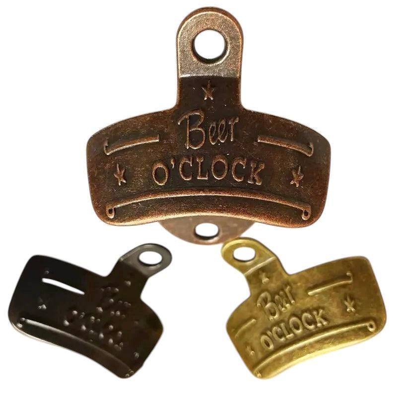 Bottle Opener Wall Beer O' Clock Metal - The Renmy Store Homewares & Gifts