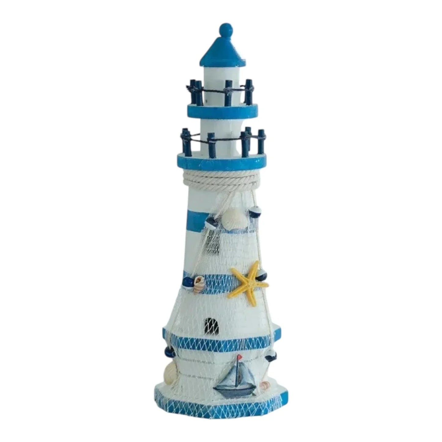 Lighthouse Wooden Marine Ocean Ornament - The Renmy Store Homewares & Gifts