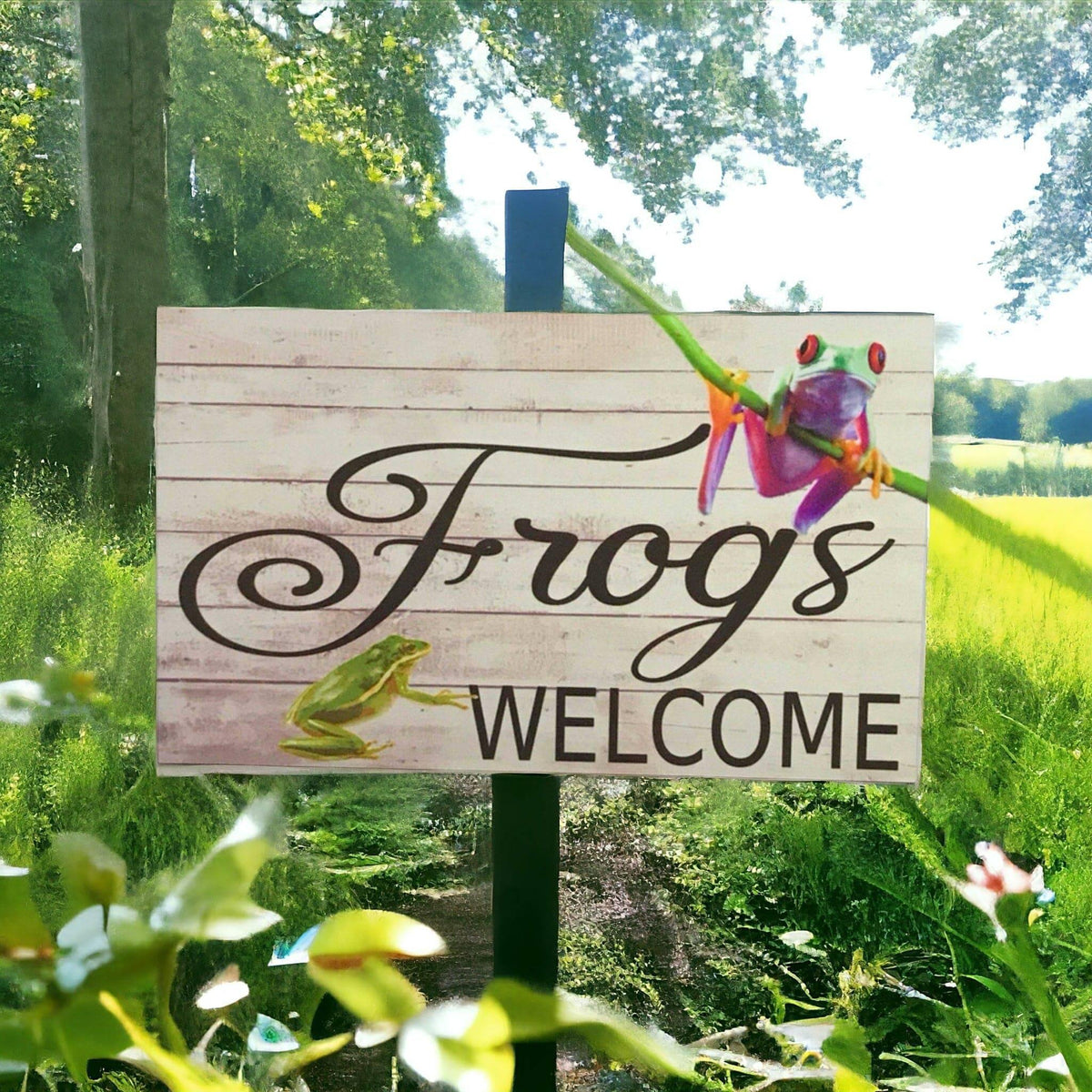 Frogs Welcome Sign - The Renmy Store Homewares & Gifts