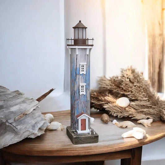 Lighthouse LED Light Coastal Beach House Style - The Renmy Store Homewares & Gifts