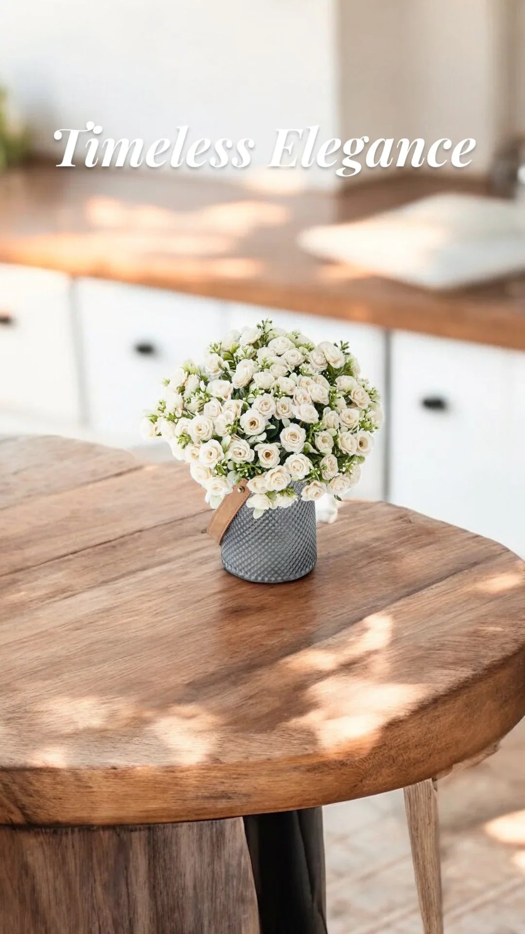 Rose 15 Bouquet Vase Decoration Artificial Flower