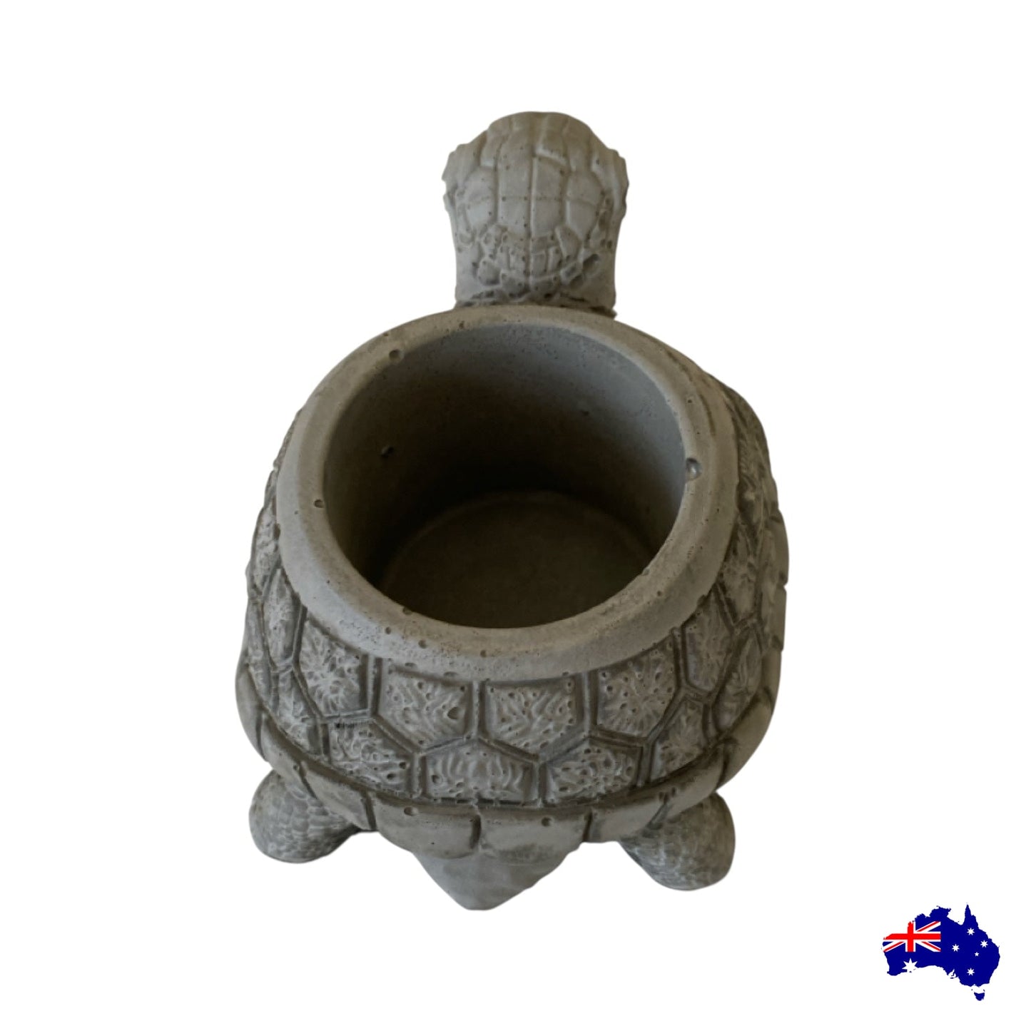 Planter Pot Turtle Coastal Aussie Handmade Concrete