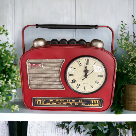 Clock Money Box Retro Radio - The Renmy Store Homewares & Gifts 