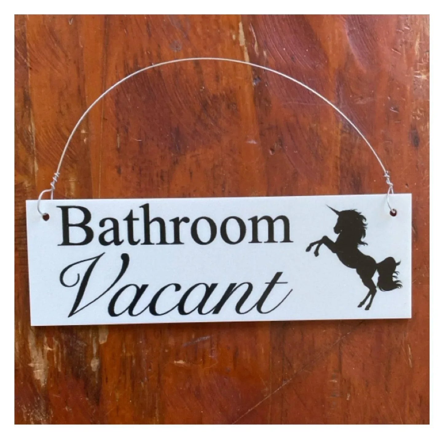 Vacant & Occupied Unicorn Toilet Bathroom Door Sign - The Renmy Store Homewares & Gifts