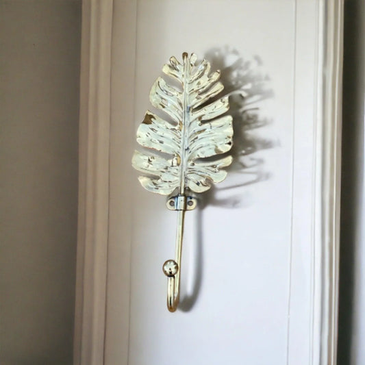 Hook Feather Leaf Brass - The Renmy Store Homewares & Gifts
