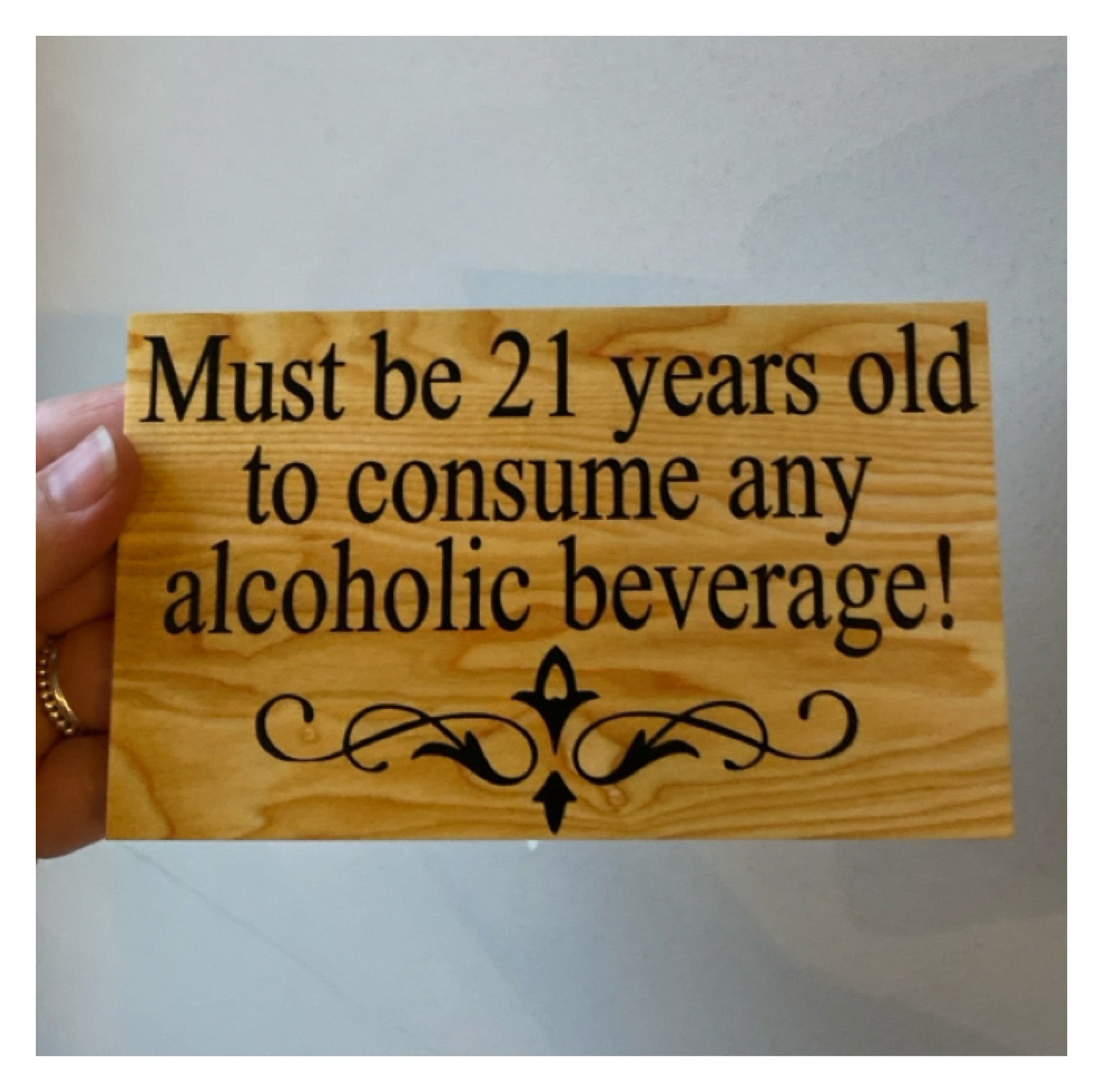 Timber Style Your Text Custom Wording Sign - The Renmy Store Homewares & Gifts 
