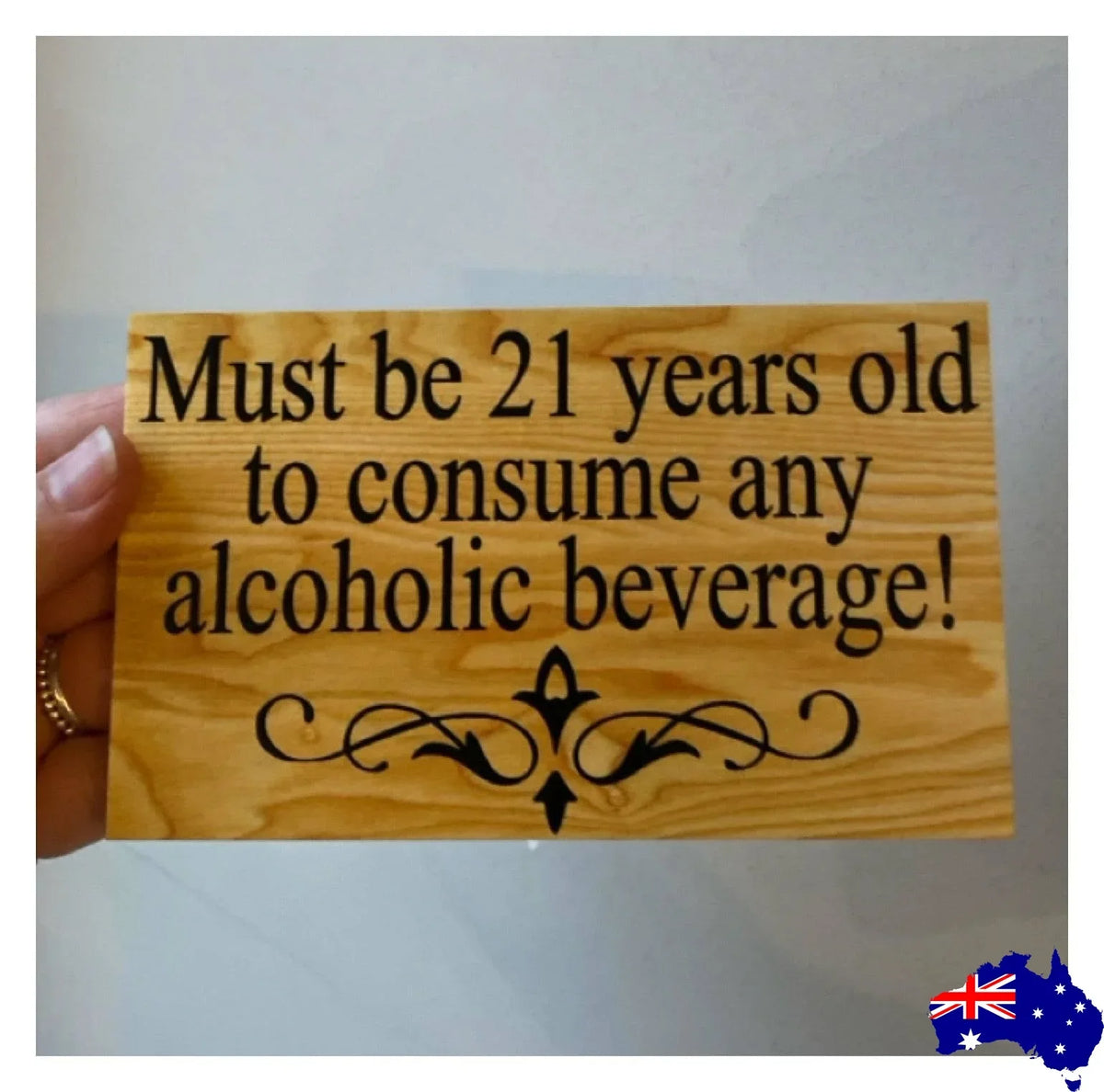 Timber Style Your Text Custom Wording Sign - The Renmy Store Homewares & Gifts