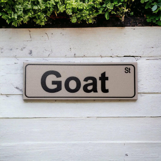 Goat Street Sign - The Renmy Store Homewares & Gifts