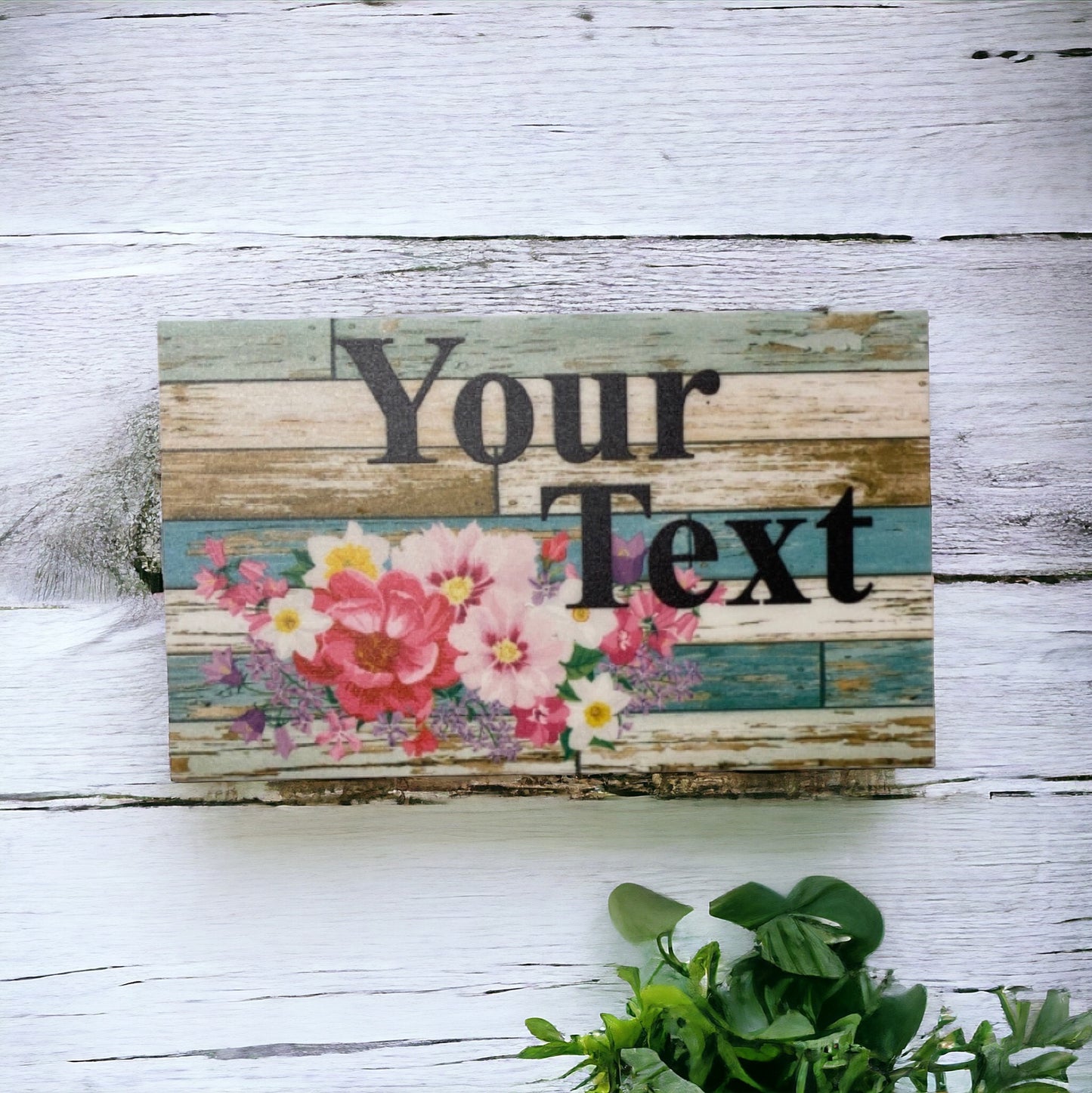Floral Spring Pink Cottage Custom Sign - The Renmy Store Homewares & Gifts 