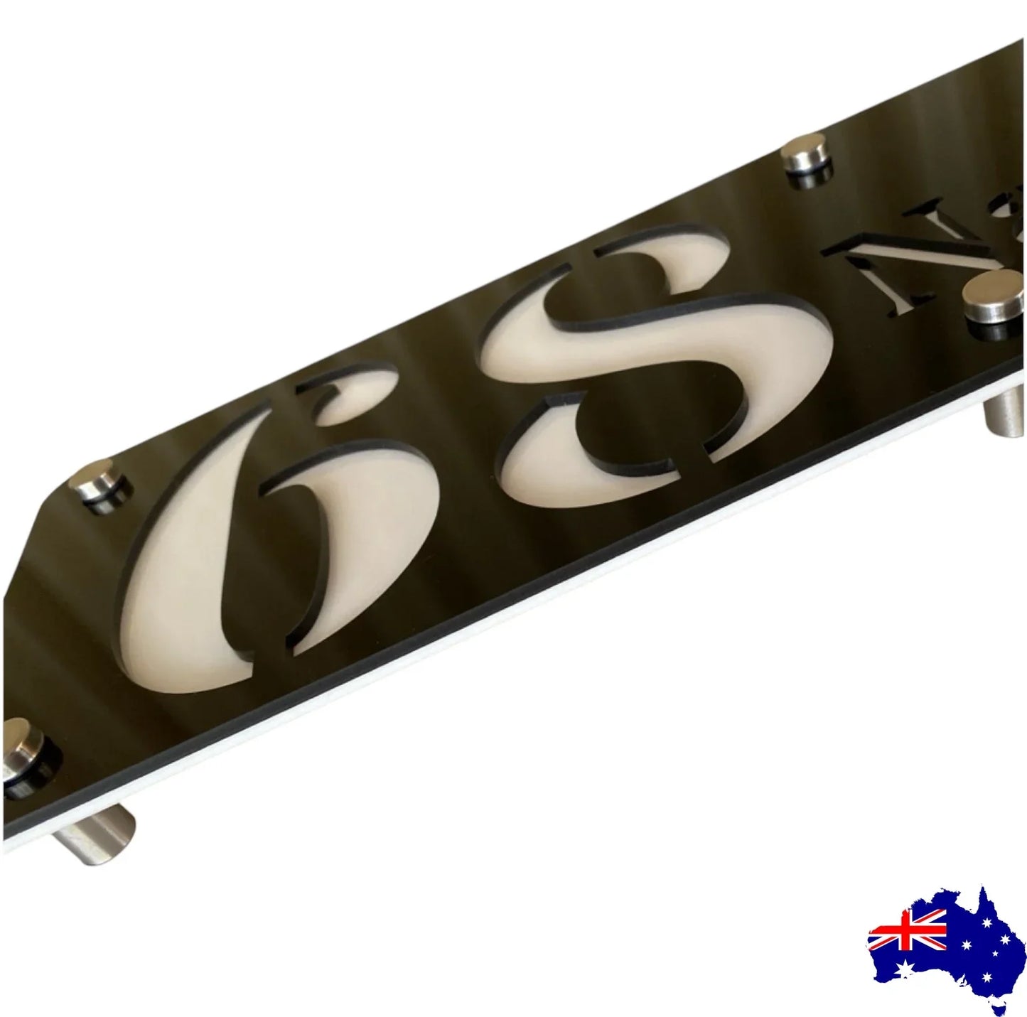 House Number Street Personalised Custom White Sign - The Renmy Store Homewares & Gifts