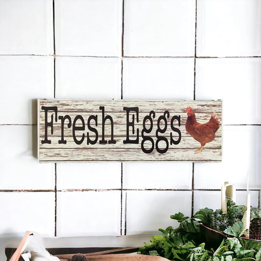Fresh Eggs Chicken Sign - The Renmy Store Homewares & Gifts