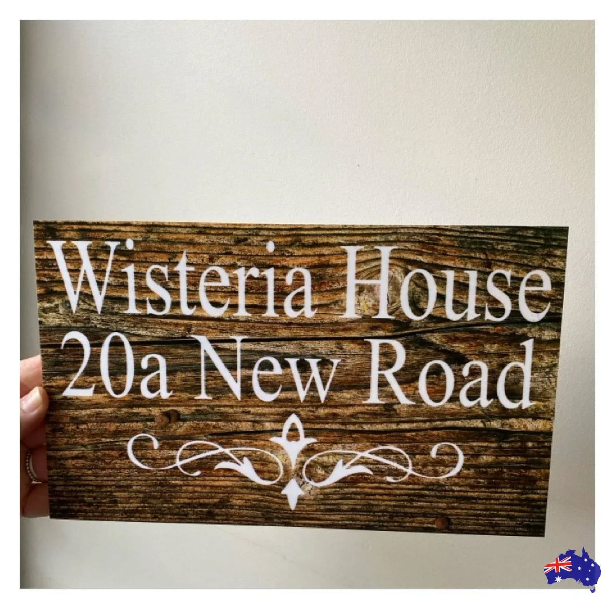 Custom Personalised Dark Wood Look Sign - The Renmy Store Homewares & Gifts