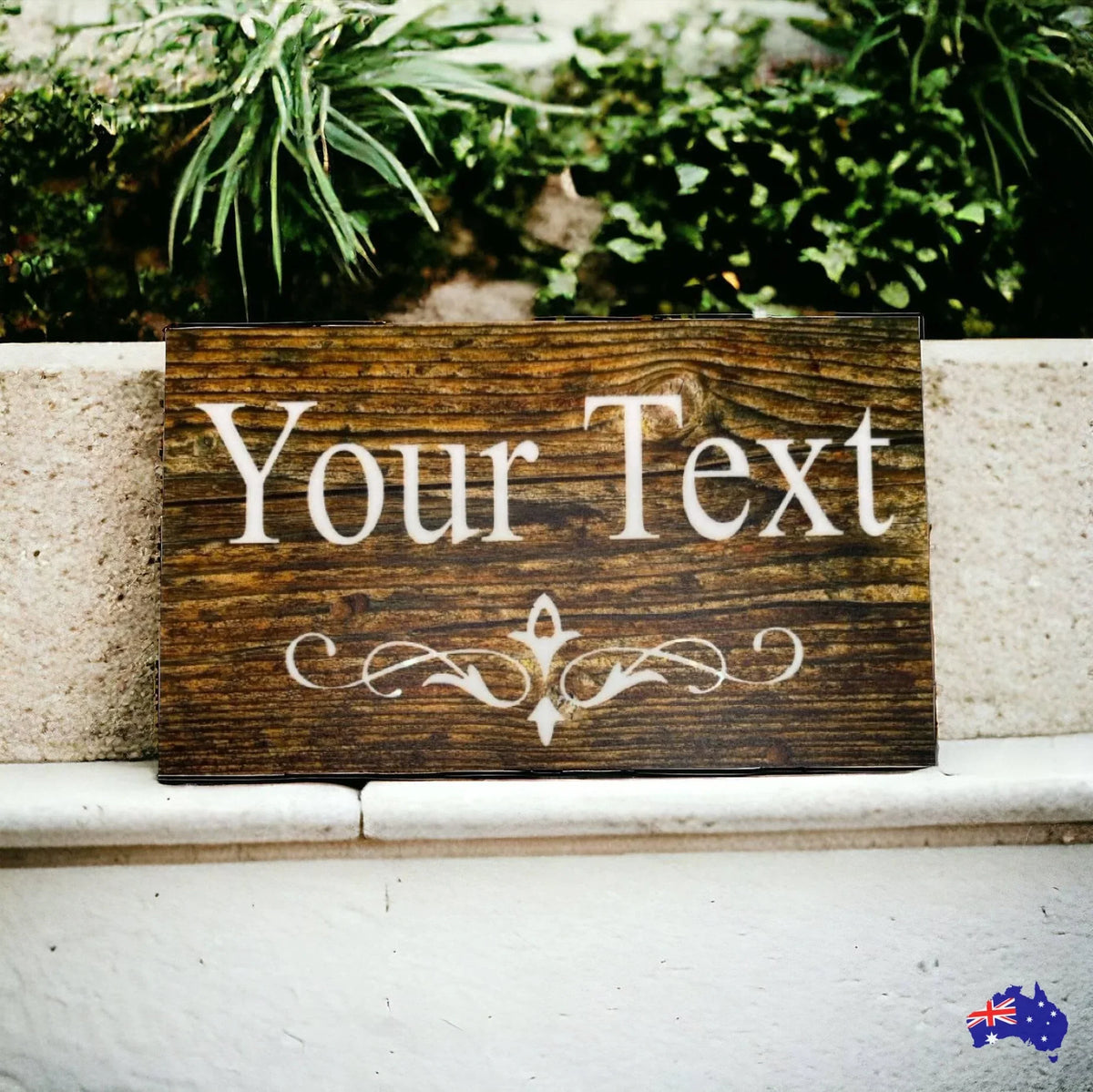 Custom Personalised Dark Wood Look Sign - The Renmy Store Homewares & Gifts