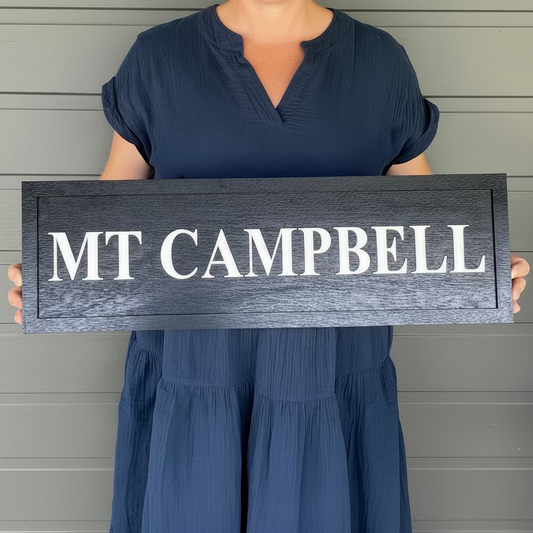 House Residence Shop Timber Wood Custom Personalised Vintage Sign