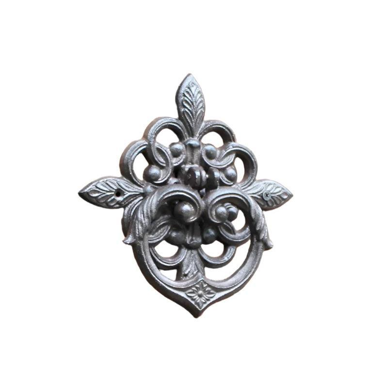 Door Knocker Vintage Floral Rustic Cast Iron - The Renmy Store Homewares & Gifts
