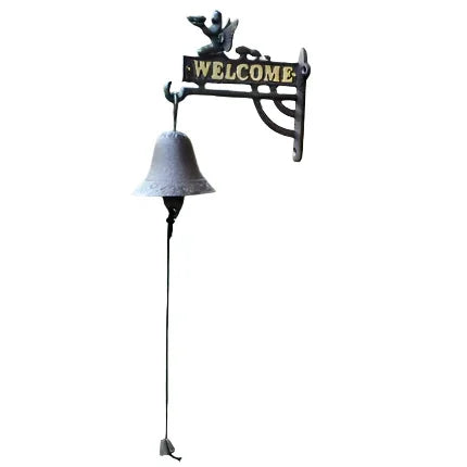 Door Bell Welcome Fairy Mushroom Cast Iron - The Renmy Store Homewares & Gifts