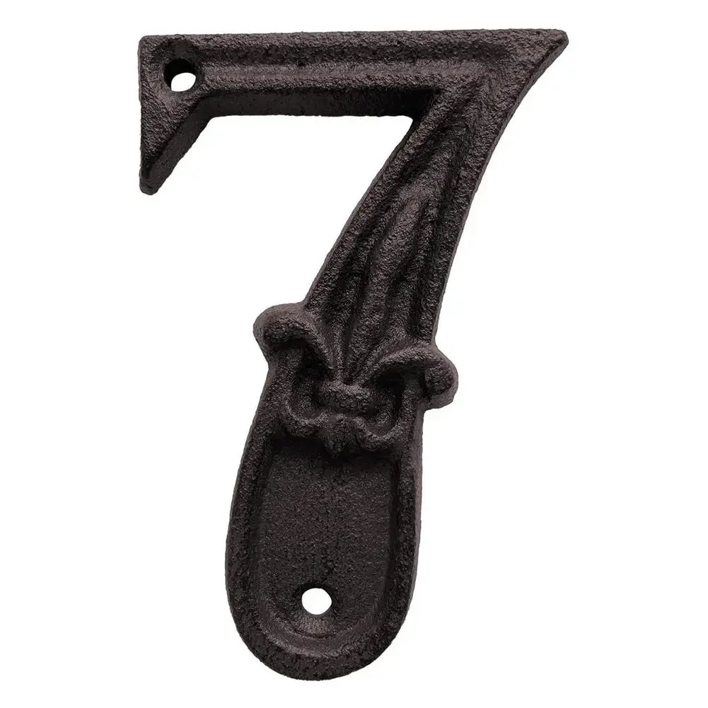House Door Numbers French Provincial Fleur 1-10 Cast Iron - The Renmy Store Homewares & Gifts