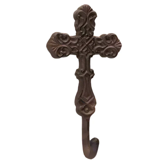 Hook Cross Rustic Cast Iron - The Renmy Store Homewares & Gifts