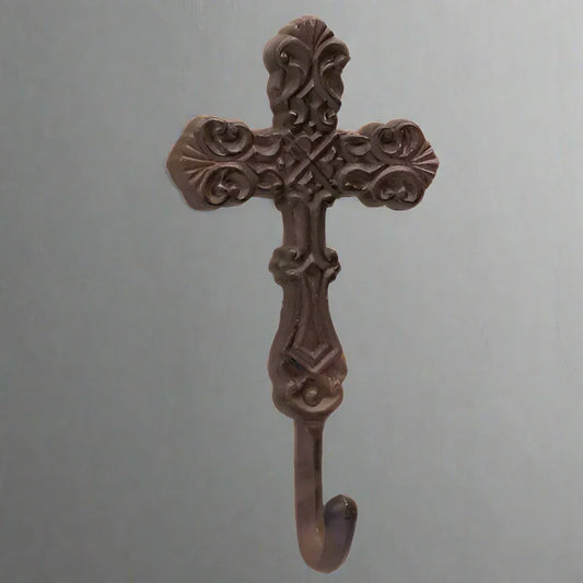 Hook Cross Rustic Cast Iron - The Renmy Store Homewares & Gifts