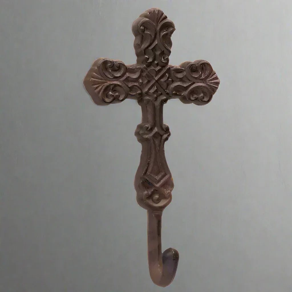 Hook Cross Rustic Cast Iron - The Renmy Store Homewares & Gifts