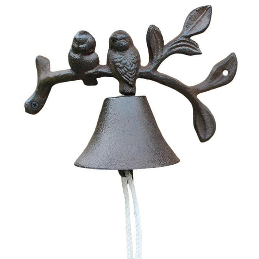 Door Bell Birds Two Cottage Cast Iron - The Renmy Store Homewares & Gifts