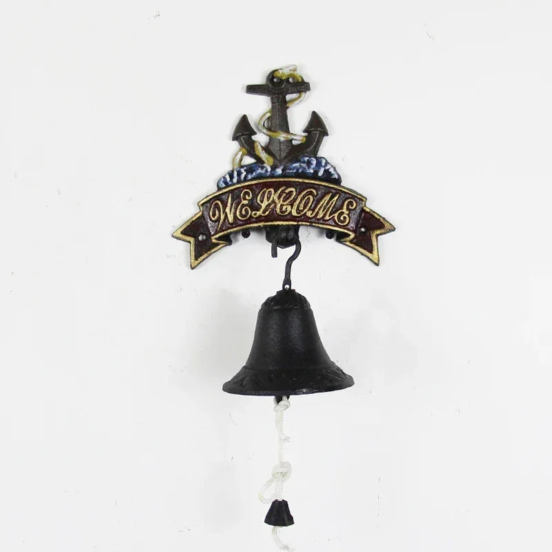 Door Bell Cast Iron Anchor Welcome - The Renmy Store Homewares & Gifts