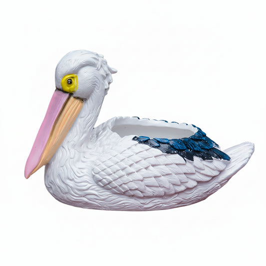 Planter Pot Pelican Bird Flower Garden - The Renmy Store Homewares & Gifts