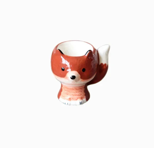 Egg Cup Fox Rustic - The Renmy Store Homewares & Gifts