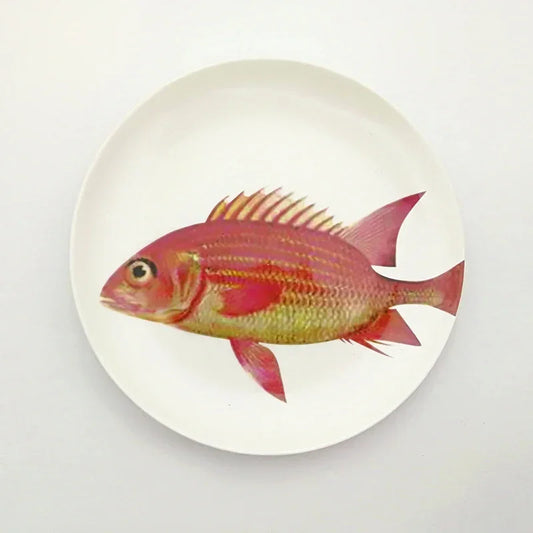 Plate Fish Octopus Crab Coastal Beach Kitchen - The Renmy Store Homewares & Gifts