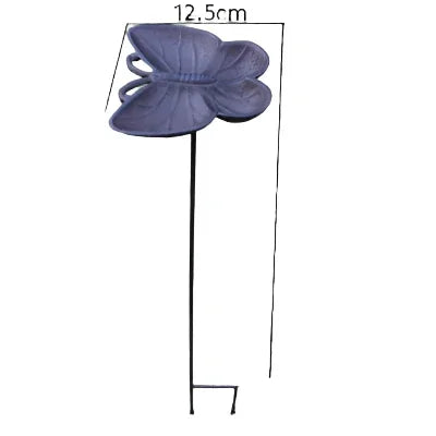 Bird Butterfly Feeder Water Cast Iron Garden Stake - The Renmy Store Homewares & Gifts
