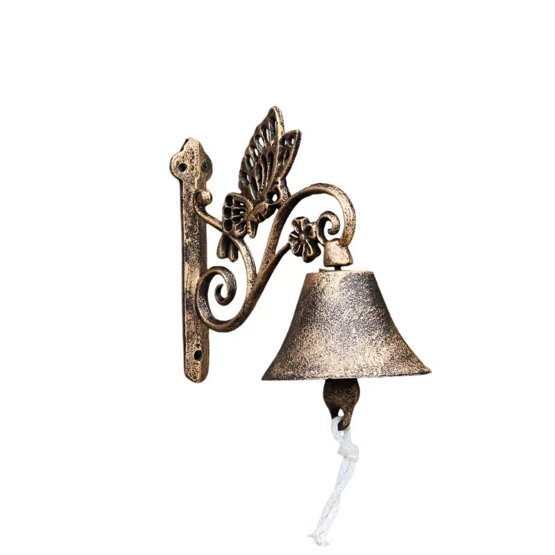Door Bell Butterfly Gold Vintage Cast Iron - The Renmy Store Homewares & Gifts