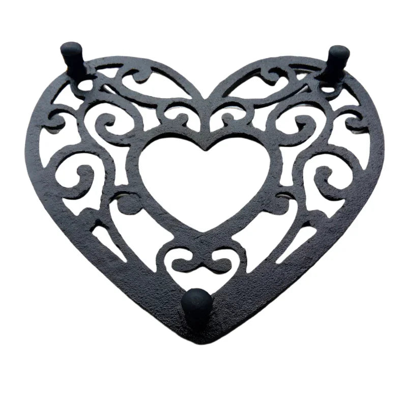 Trivet Heart Love Vintage Cast Iron