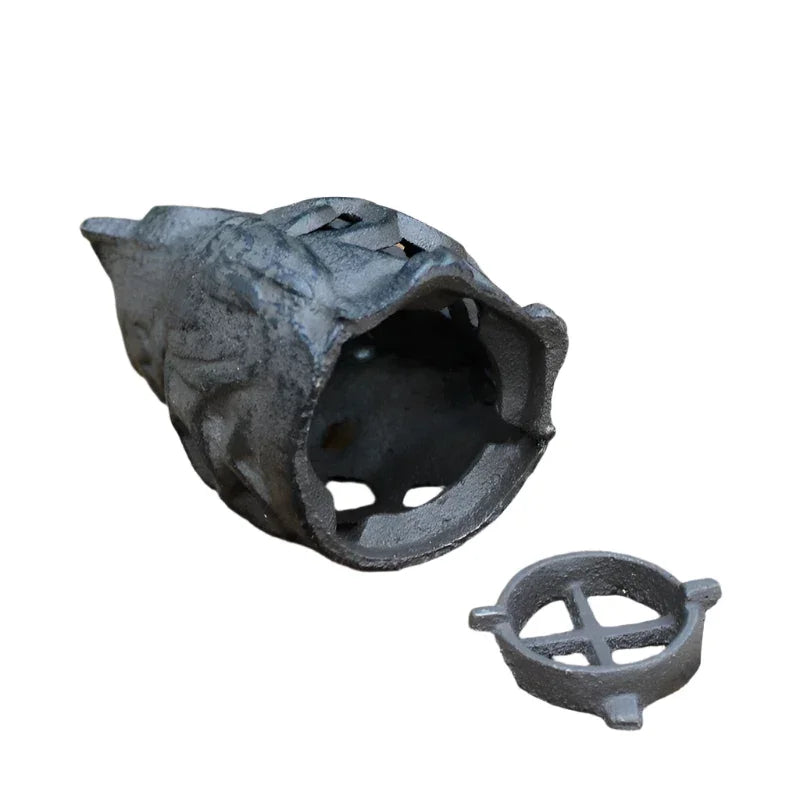 Candle Holder Lantern Owl Bird Hanging Cast Iron