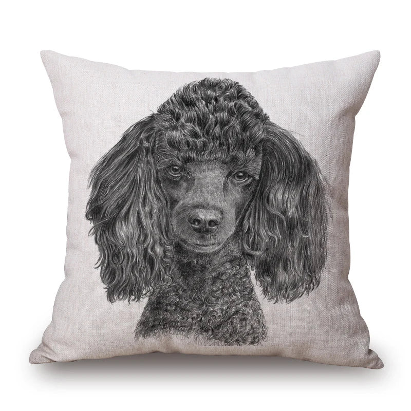 Poodle Lovers Cushion Covers 45cm | Dog Portraits & Gifts for Poodle Lovers