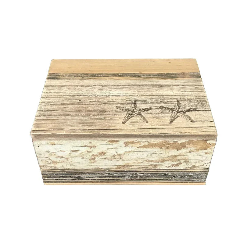 Nautical Wooden Box Nautical Beach House - The Renmy Store Homewares & Gifts