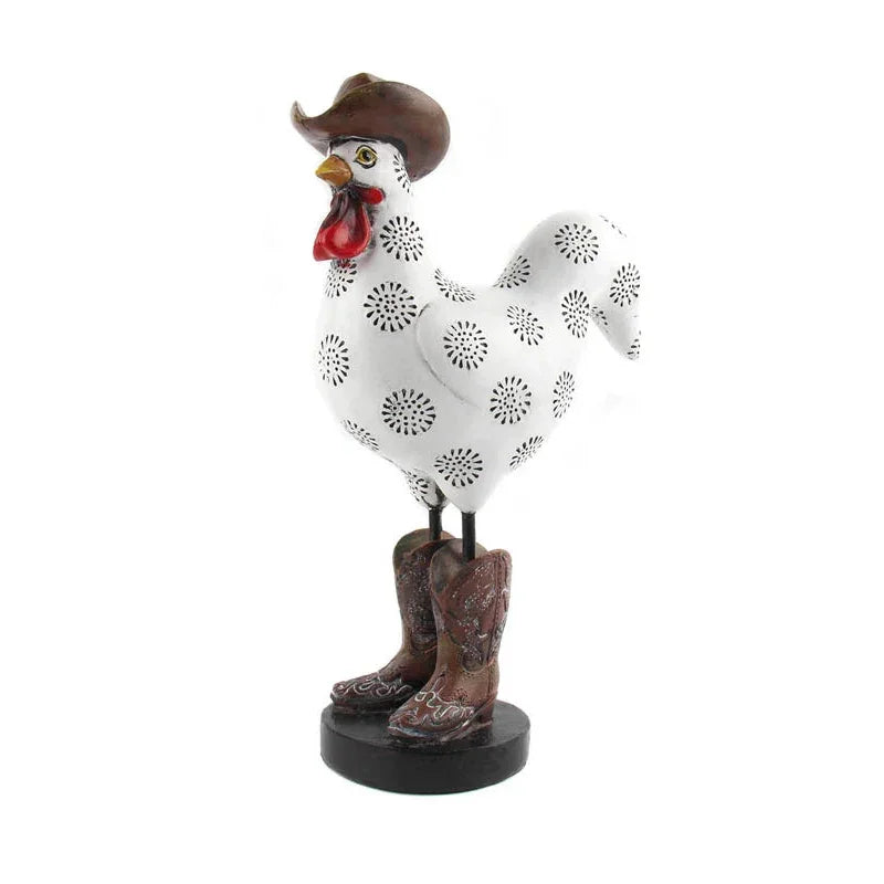 Chicken Lady Country Big Boots Ornament