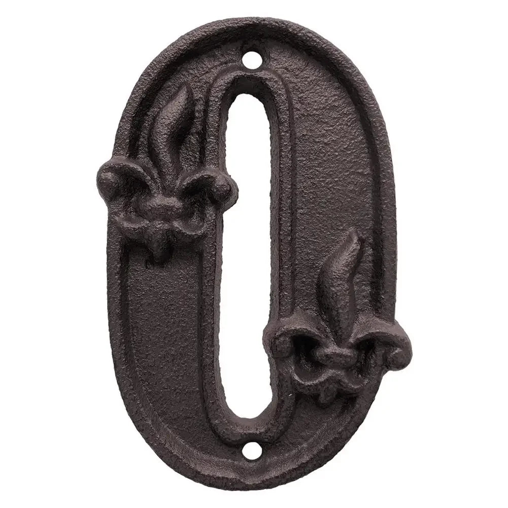 House Door Numbers French Provincial Fleur 1-10 Cast Iron - The Renmy Store Homewares & Gifts