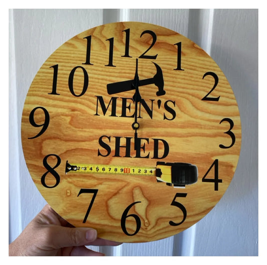 Clock Wall Shed Tool Custom Personalised Aussie Made
