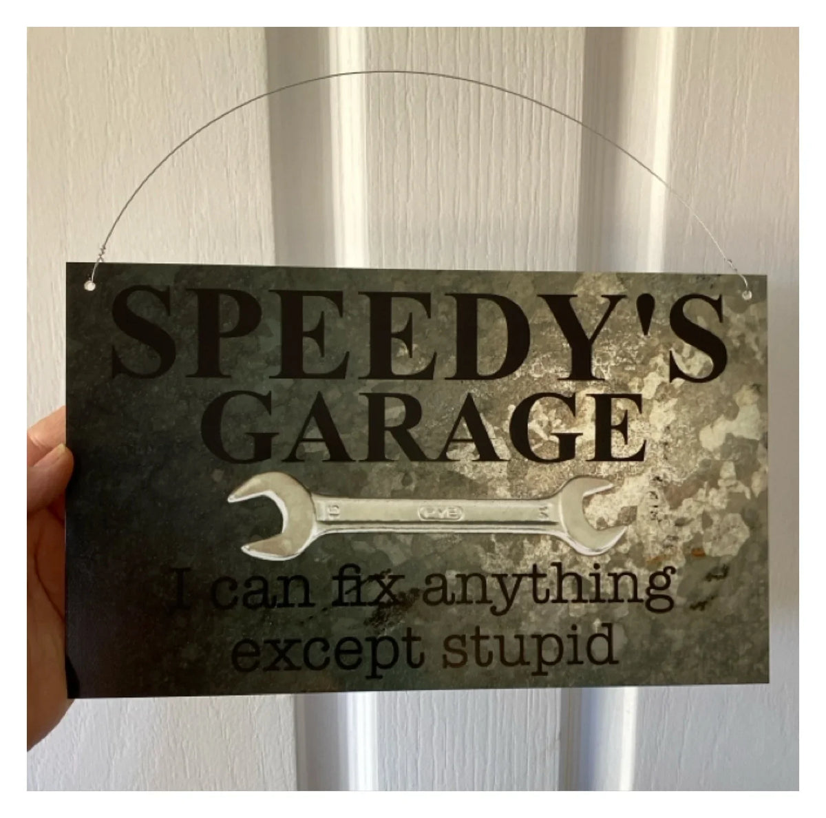 Garage Fix Anything Except Stupid Custom Acrylic Sign | Personalised Man Cave & Shed Sign | Australian Made