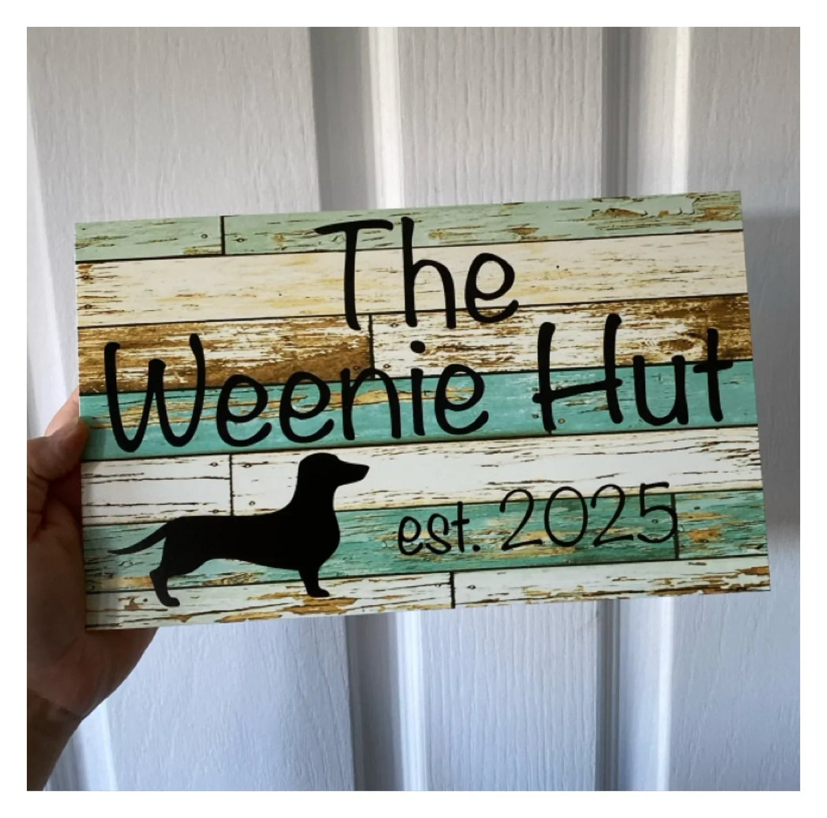 Dachshund Dog Custom Personalised Sign