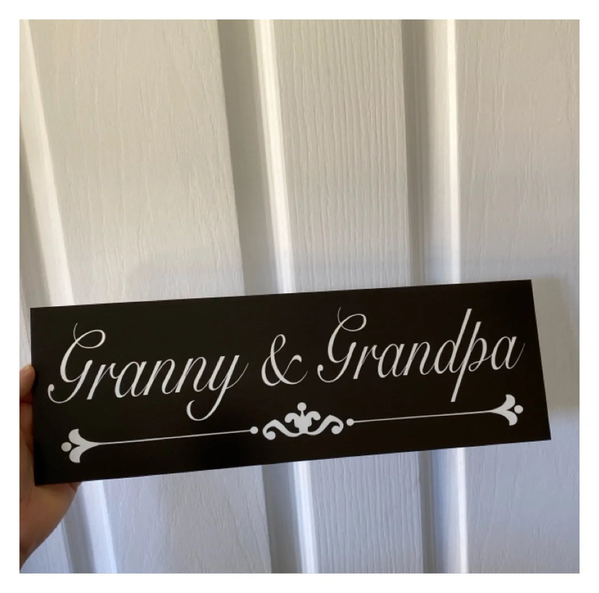Custom Family Name Sign - Personalised Vintage Black Signage - Australian Made