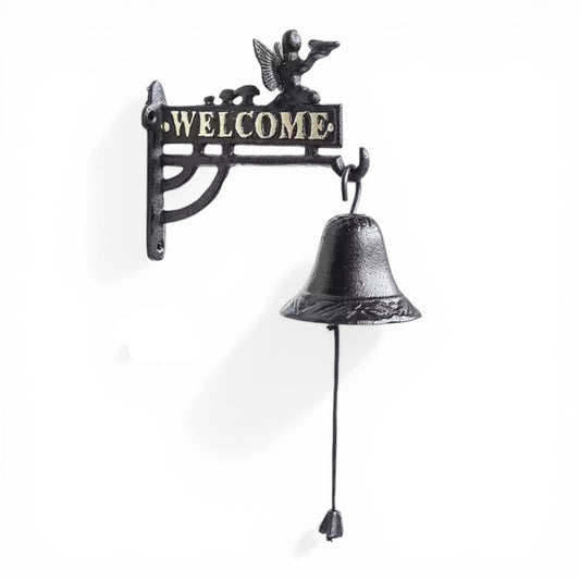 Doorbell Fairy Mushroom Cast Iron Welcome - Cottagecore 53cm
