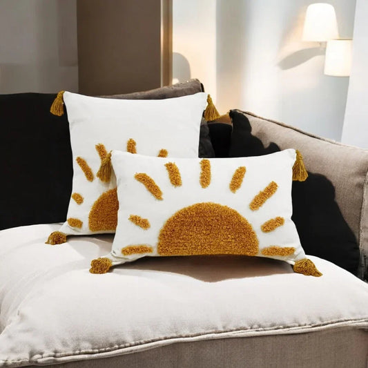 Cushion Cover Happy Sunshine Sun Boho