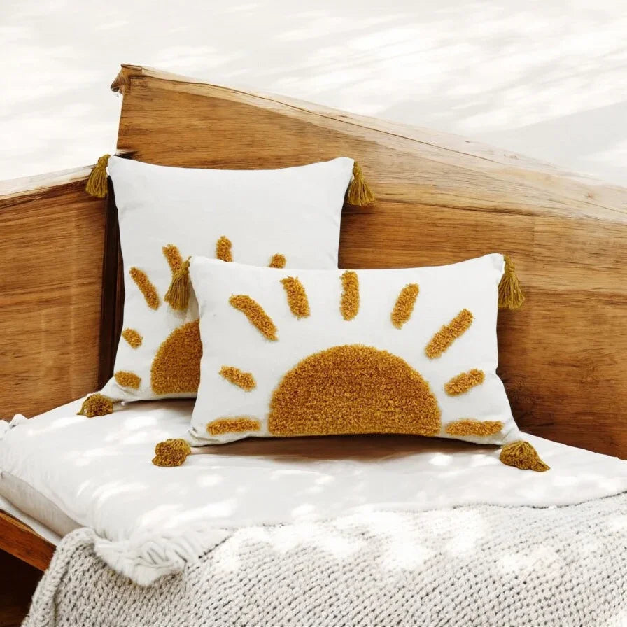 Cushion Cover Happy Sunshine Sun Boho