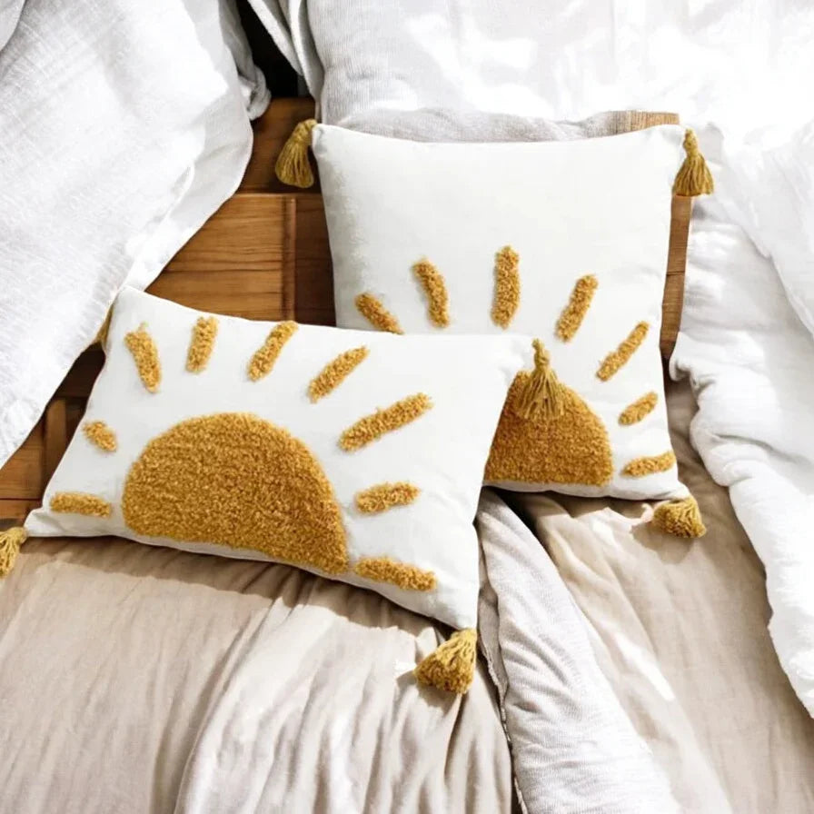 Cushion Cover Happy Sunshine Sun Boho