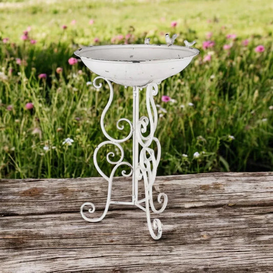 Bird Feeder Bath French Provincial Country Stand